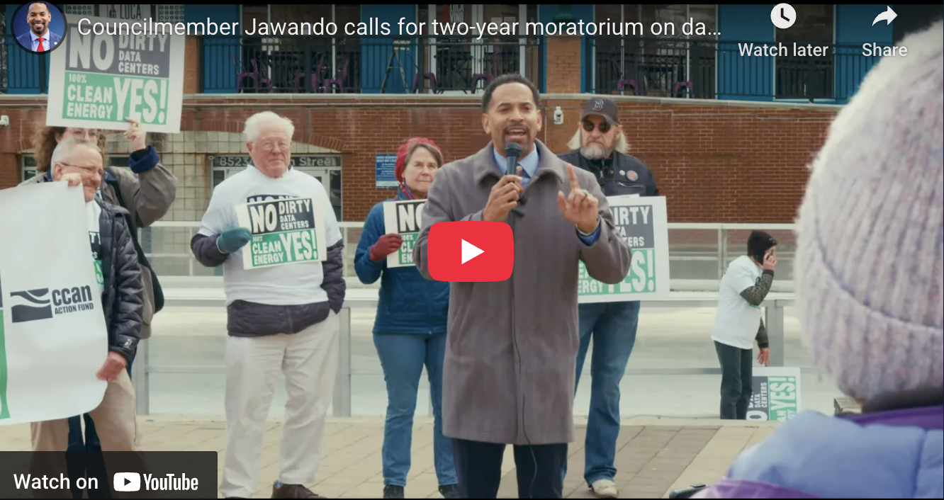 Will Jawando leading the fight against data centers